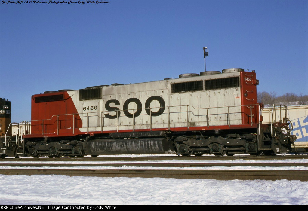 Soo Line SD40B 6450